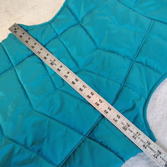 Ariat Puffer Vest Womens Size Medium Teal Blue Quilted 10008084 - Picture 12 of 14